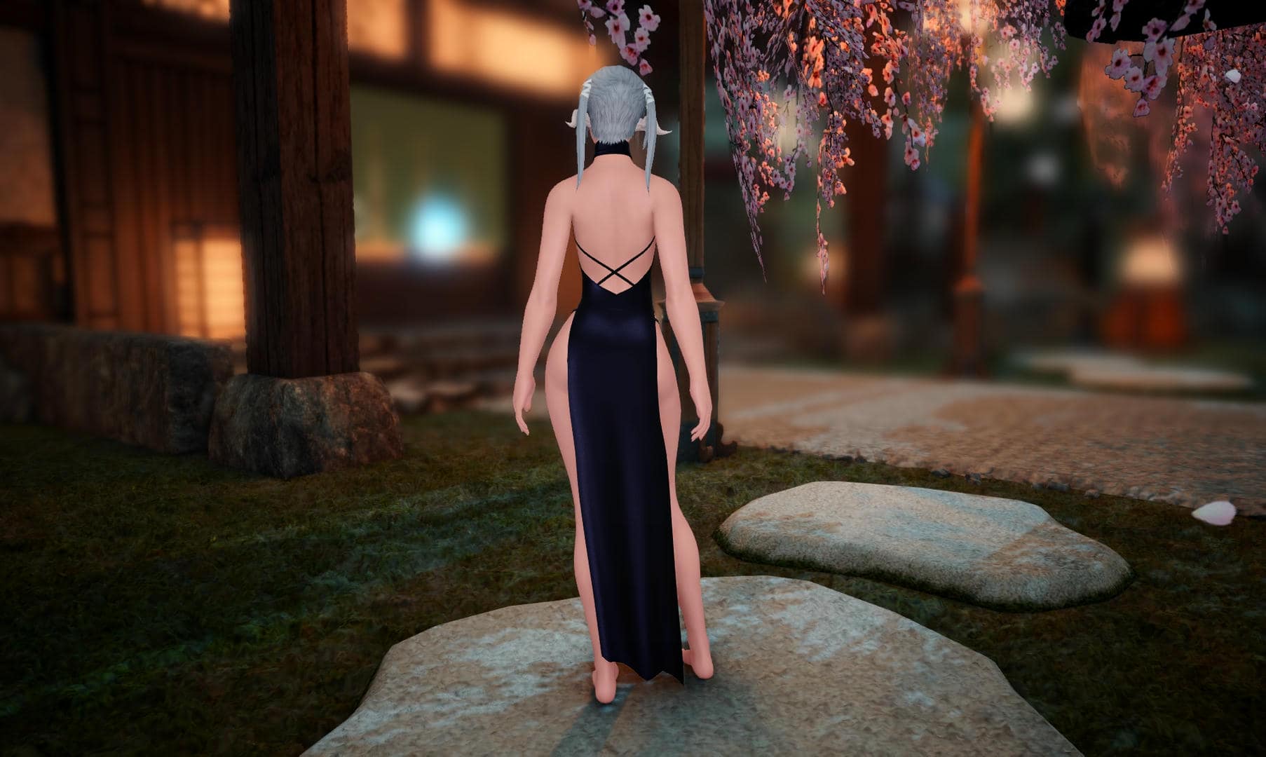 High Slit Revealing Dress